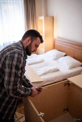 Сборка и разборка мебели, ремонт профессиональный мебельщик!