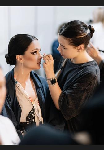 Образ макияж с прической