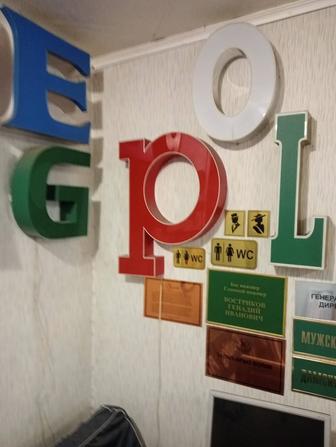 Вывески баннера таблички