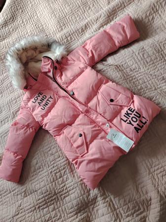 Детский куртка сатылады қыз балаға, новый турецкий, 6-7жас