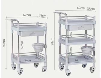 Тележка помошник столик процедурный из нержавеющей стали