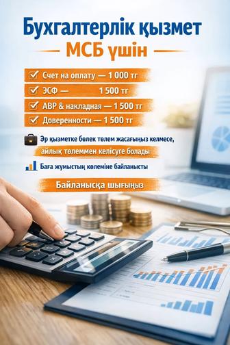 ИП / ТОО үшін бухгалтерлік қызмет