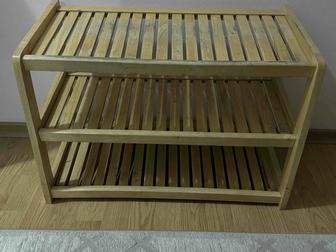 деревянная полка для обуви