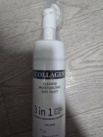 Пенка для умывания лица с щеточкой 3 in 1 Collagen 150 мл