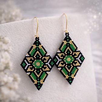 Серьги ручной работы