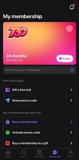 1Fit абонемент на 1.5 года