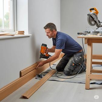 Монтаж плинтус