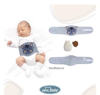 Грелка Sevi Bebe пояс от газиков, антиколиковый пояс серый