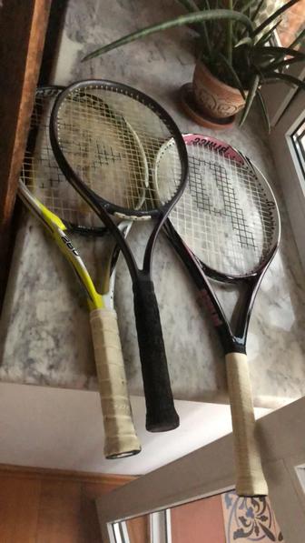 3 тенистые ракетки б/у