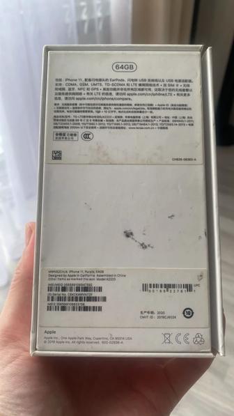 iPhone 11 сиреневый с коробкой