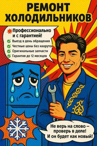 Срочный ремонт холодильников и морозильников