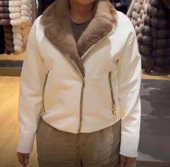 Куртка кожаная питон