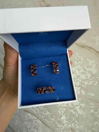 Фирменный золотой набор SOKOLOV серьги и кольцо