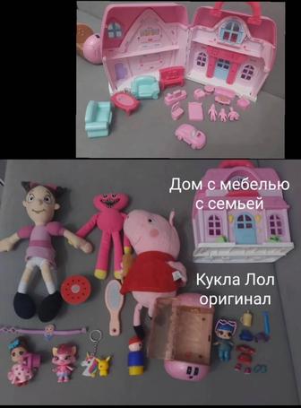 Домик комплект Лол ОРИГИНАЛ Пеппа Киси Миси лот игрушек