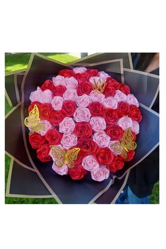 Букет из атласных лент