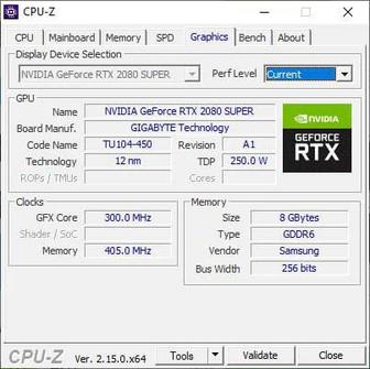 Nvidia GeForce RTX 2080 SUPER Gigabyte 8gb