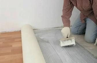 Настил линолеума