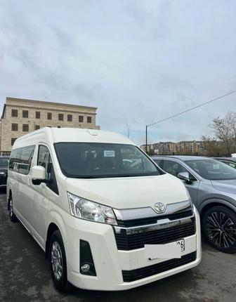 Долгосрочная аренда Toyota Hiace 2025 г.в. с услугами водителя.