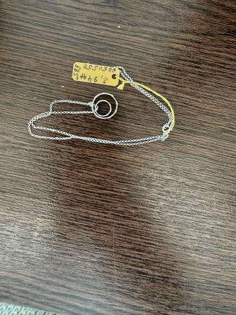 Цепочка бриллиант 585 белое золото