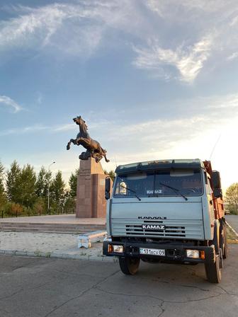 Услуги камаз самосвал, вывоз мусора, песок, балласт, щебень, отсев, скальни