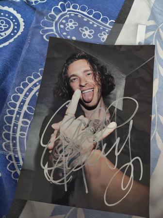 Автограф Егора Крида