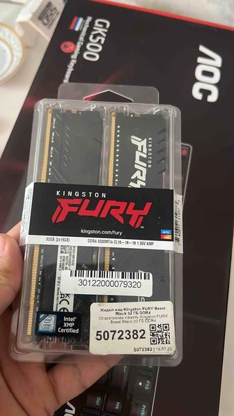 Новые Kingston Fury 32GB 3200MHz, комплект 2x16GB