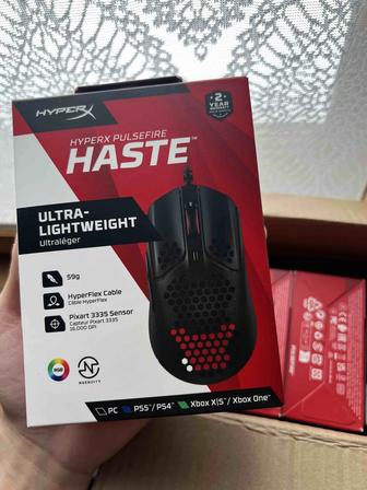 Мышь HyperX Pulsefire Haste
HMSH1-A-BK/G черный