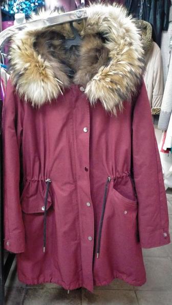 Парка с натуральным мехом
