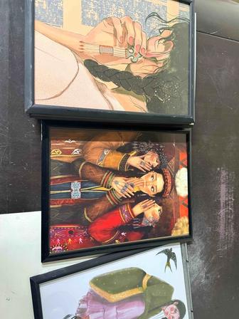 Продам постеры в рамке б/у