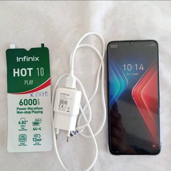 Смартфон INFINIX HOT 10 PLAY бу в чехле и пленке, в отличн состоян