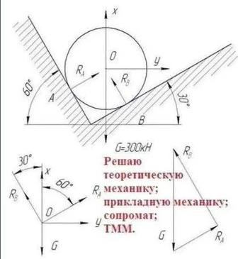 Решение задач по термех, сопромат, прикладная механика и т.д.