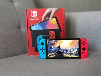 Прошитый Nintendo Switch OLED и 35 игр