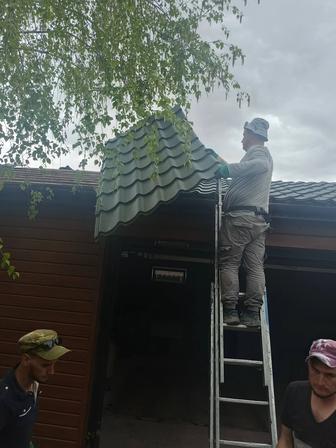 Ремонт Крыши . Перекрытие Кровли . Профнастил . Металлочерепица . Утепление