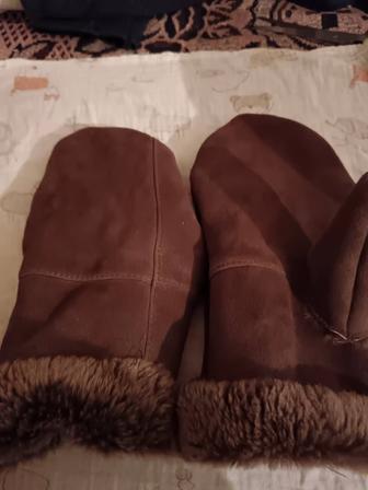 Варежки зимние из натурального меха