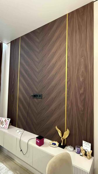 Установка бамбуковых панелей