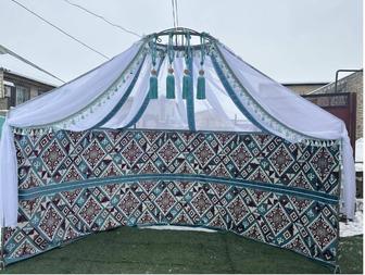 Киіз үй (Шаңырақ стенд) 2 дана бар. Жаңа, жиналмалы