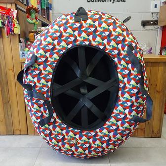 Тюбинг с резино-пластиковым дном. Плюшка. Ватрушка. Надувные санки.