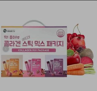 Корейский коллаген желе микс 45 стиков collagen Mix package