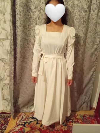 Вечернее белое платье