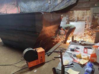 Сварщик, делаем навес, перила, курилка