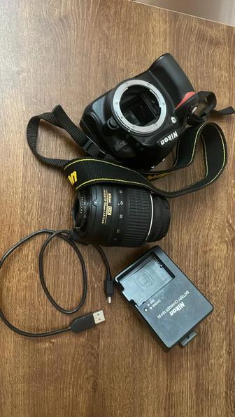 Nikon D3100 с объективом 18-55mm отличное состояние