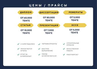 Помощь в написании дипломов, диссертаций, курсовых, рефератов, статьей