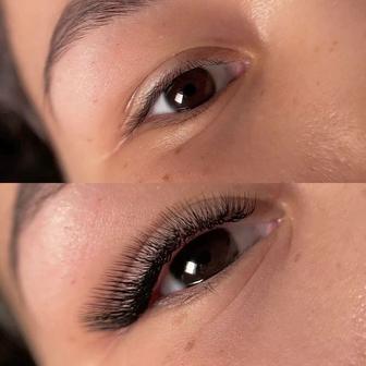 Наращивание ресниц акция 6000тг