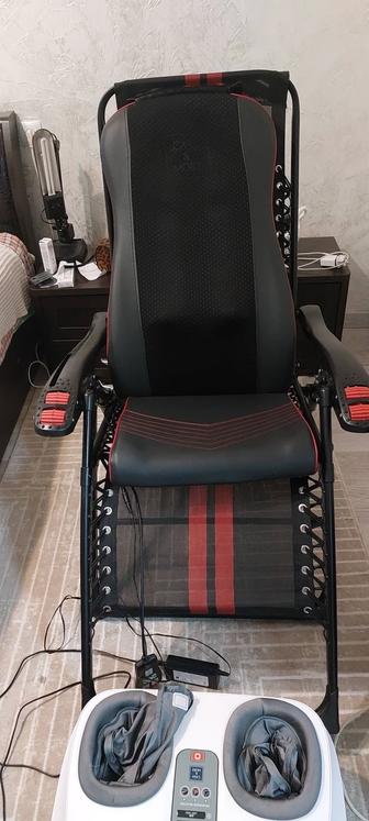Продаю массажное кресло в отличном состоянии и массажер для ног