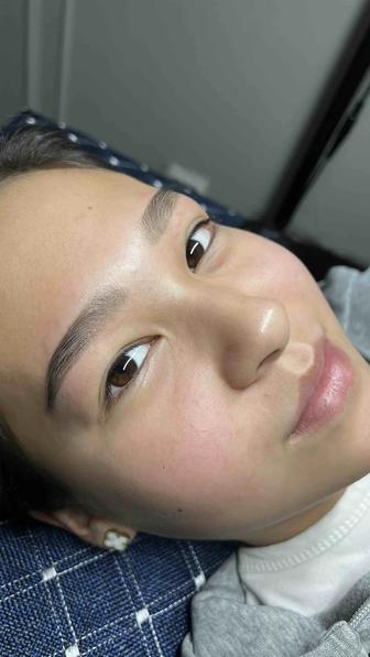 Ламинирование бровей и ресниц . Коррекция бровей .