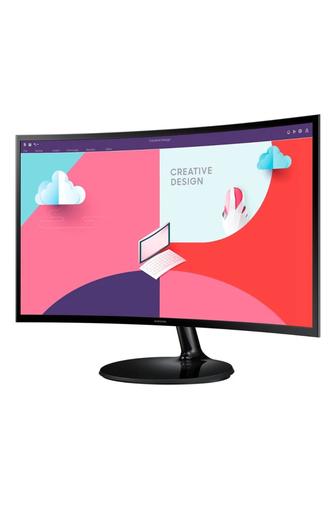 Монитор 27 Samsung LS27C362EAIXCI черный изогнутый экран