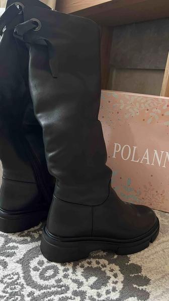 Продам зимние ботфорты Polann 36 размер, б/у 4 раза, кожа, цигейка 30000