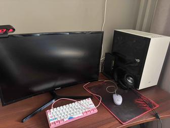 Компьютер Intel Core i5-6500/ GTX 1050 Ti монитор и наушники