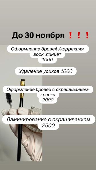 Коррекция/окрашивание/ламинирование ресниц