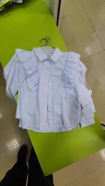 Рубашка белая в садик для девочки